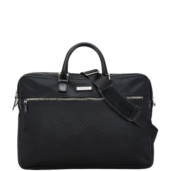 Burberry Nova Check Bag Shoulder Black Nylon Leather Women's BURBERRY - Picture 1 of 10
